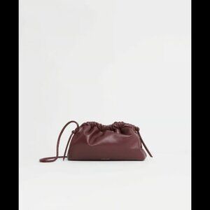 Mansur Gavriel Mini Cloud Clutch in Claret NWOT